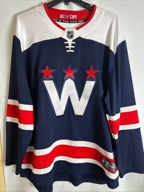 Washington Capitals Alternate Navy Hockey Jersey - ALL CAPS Men’s Size 2XL
